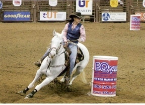 cowgirl barrel racing